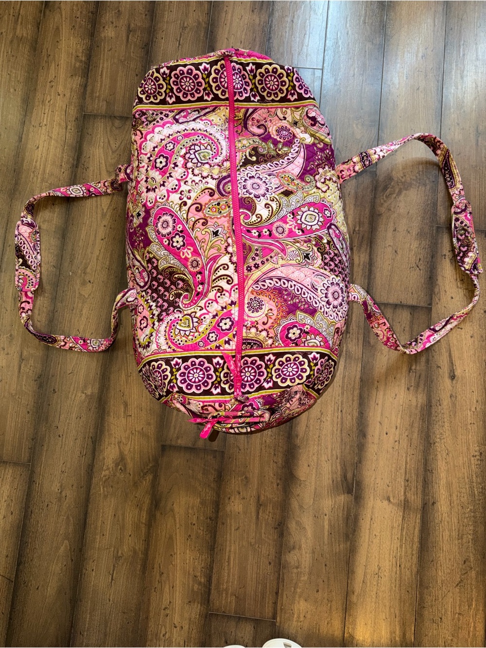 🩷💜VERA BRADLEY RETIRED PRINT VERY BERRY XL DUFFLE BAG W/ FREE MATCHING WALLET💜🩷